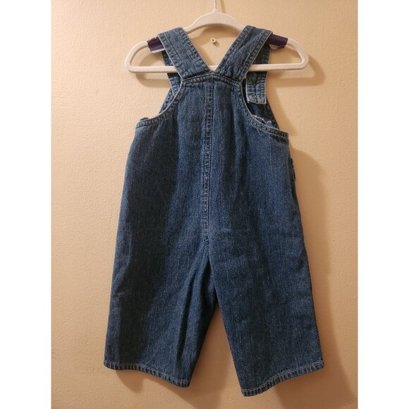 Vintage Disney 101 Dalmations Lucky Embroidered Denim Baby Overalls 6-9 Months - Picture 3 of 4